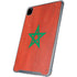 Morocco Flag Distressed iPad Pro 12.9in (2020) Clear Case
